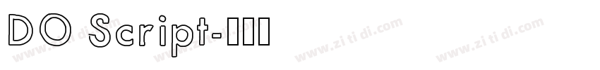 DO Script字体转换
